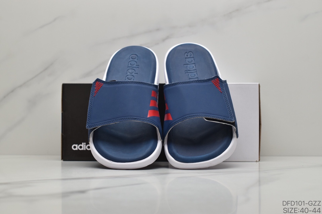 60 ADIDAS阿迪达男斯沙滩游泳运动缓休震闲拖鞋