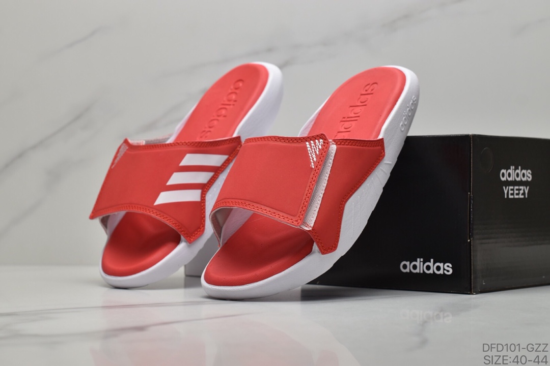 60 ADIDAS阿迪达男斯沙滩游泳运动缓休震闲拖鞋