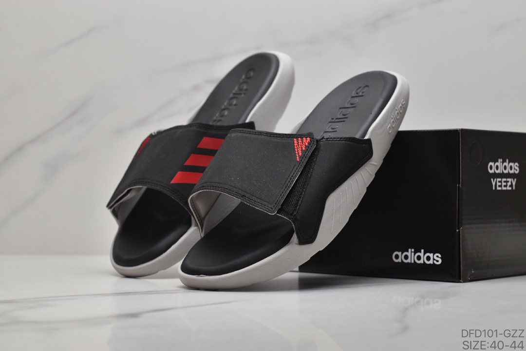 60 ADIDAS阿迪达男斯沙滩游泳运动缓休震闲拖鞋