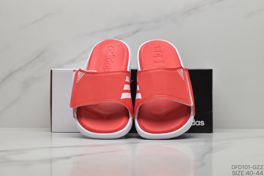 60 ADIDAS阿迪达男斯沙滩游泳运动缓休震闲拖鞋