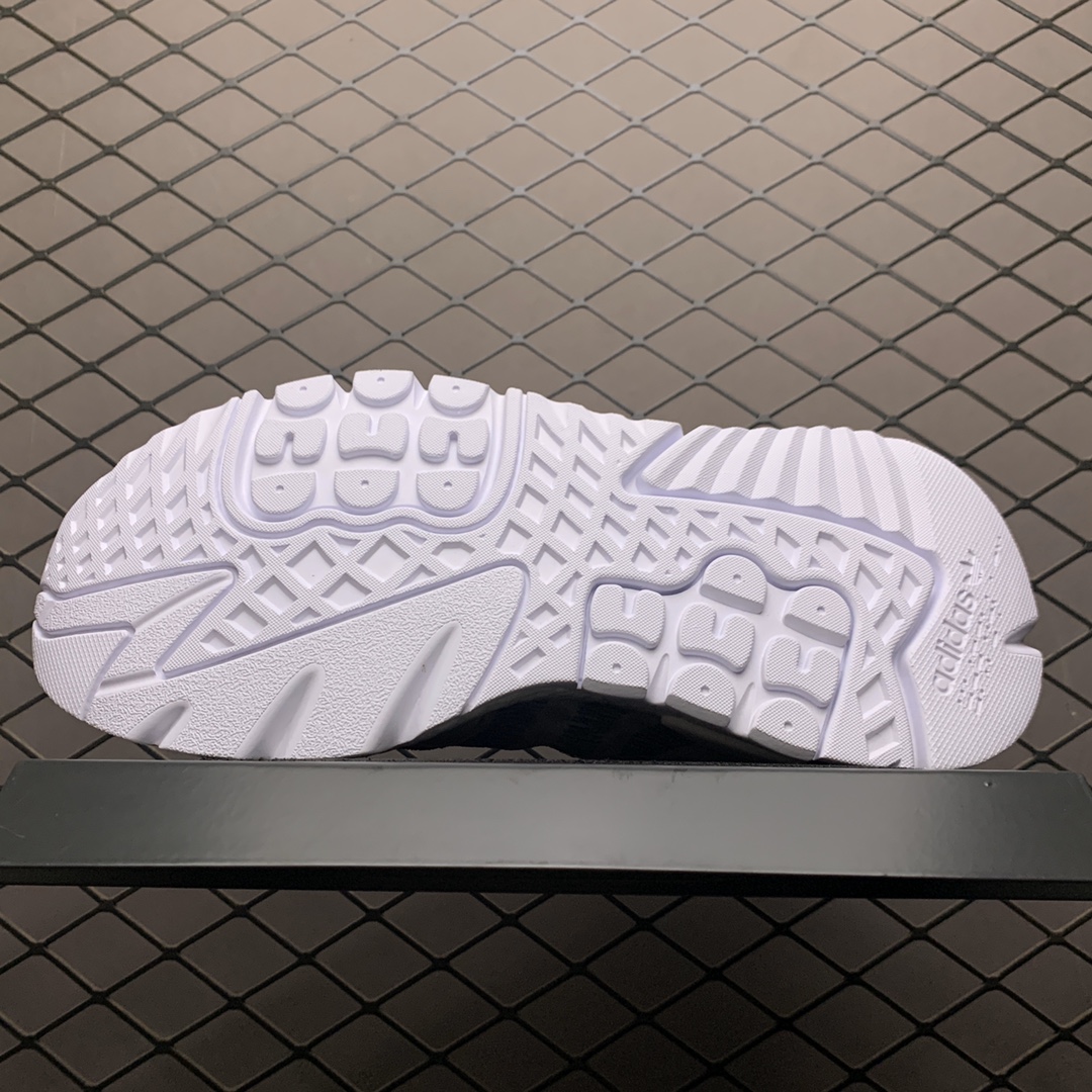 200 Adidas 阿迪达斯 Nite Jogger Boost夏季网面透气款  夜行者真爆大底复古跑鞋 FW8899