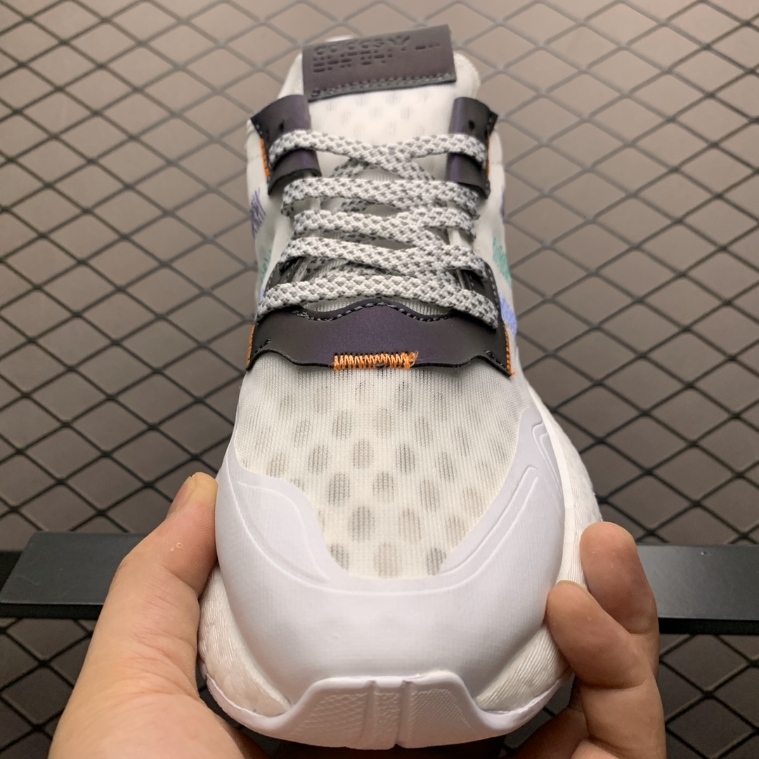 200 Adidas 阿迪达斯 Nite Jogger Boost夏季网面透气款  夜行者真爆大底复古跑鞋 FW8899