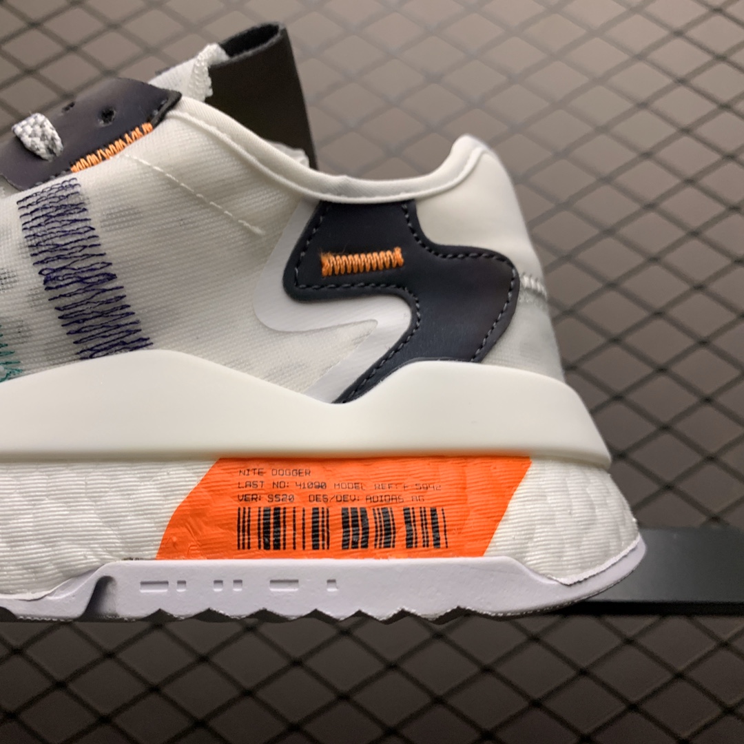 200 Adidas 阿迪达斯 Nite Jogger Boost夏季网面透气款  夜行者真爆大底复古跑鞋 FW8899