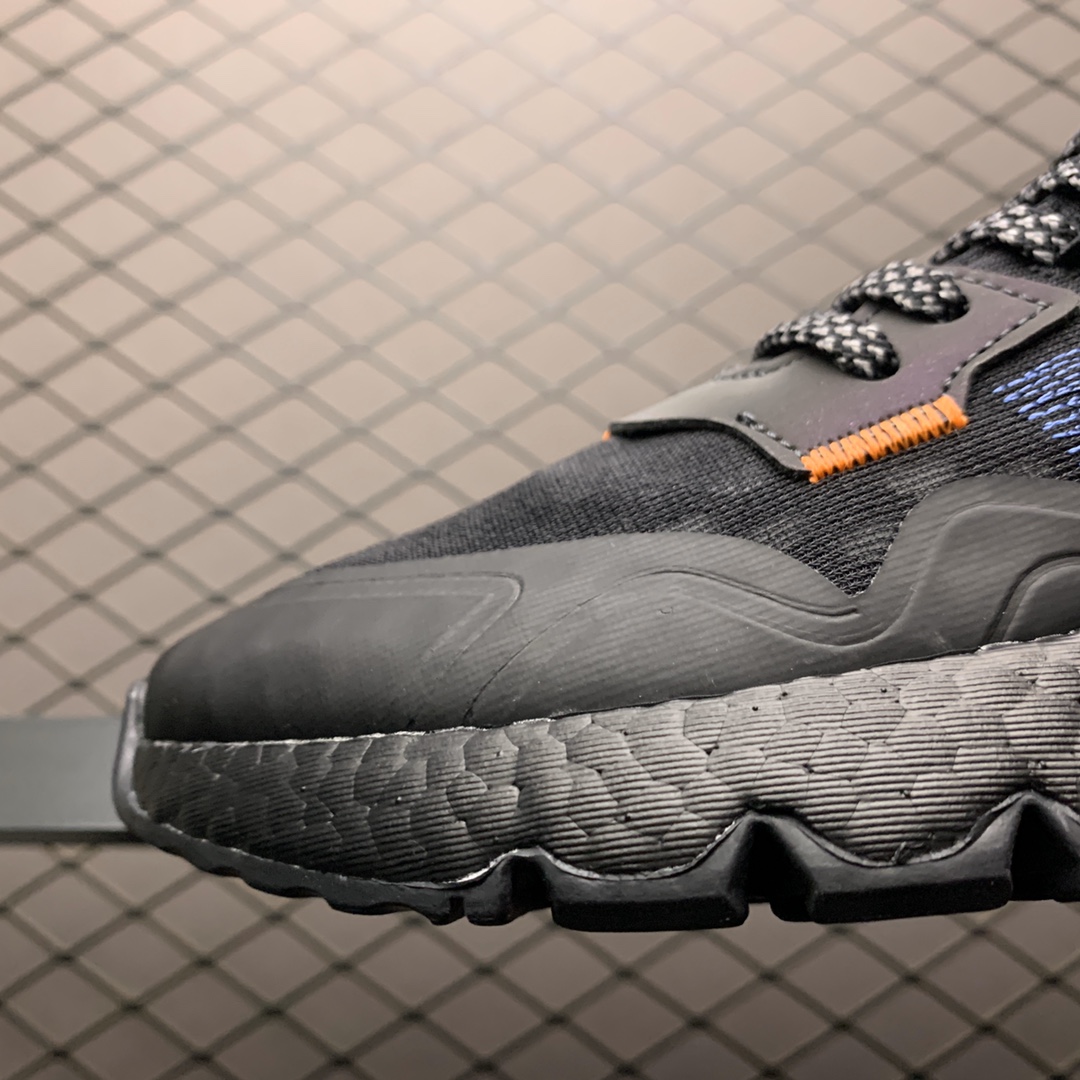 200 Adidas 阿迪达斯 Nite Jogger Boost夏季网面透气款  夜行者真爆大底复古跑鞋 FW8898