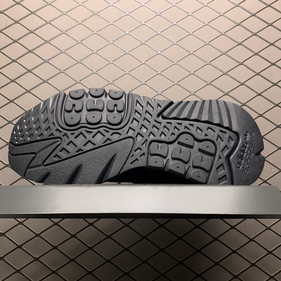 200 Adidas 阿迪达斯 Nite Jogger Boost夏季网面透气款  夜行者真爆大底复古跑鞋 FW8898