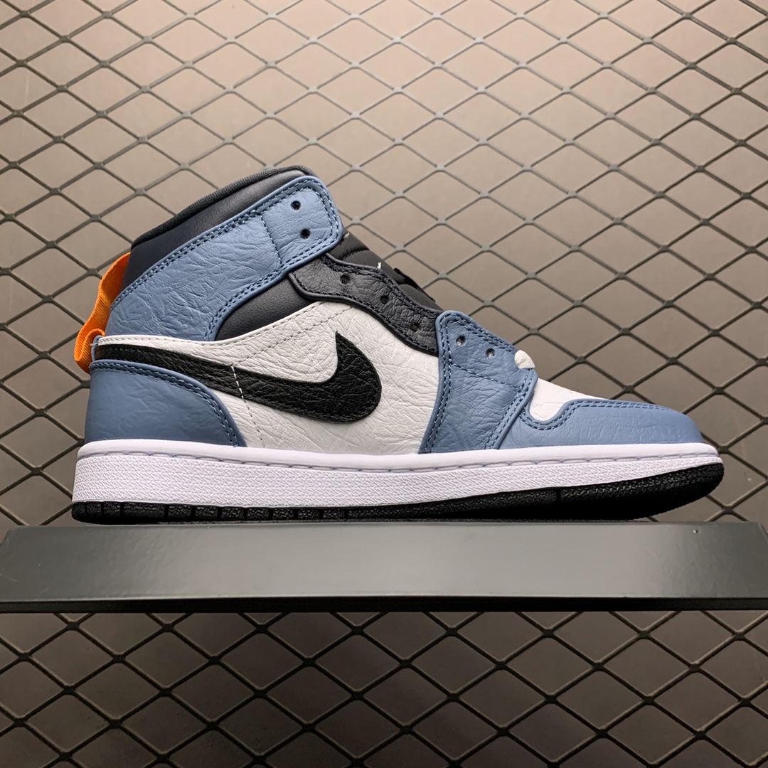 270 新版本 Facetasm x Air Jordan 1 Mid ” Fearless ” 联名中帮文化篮球鞋 CU2802-100