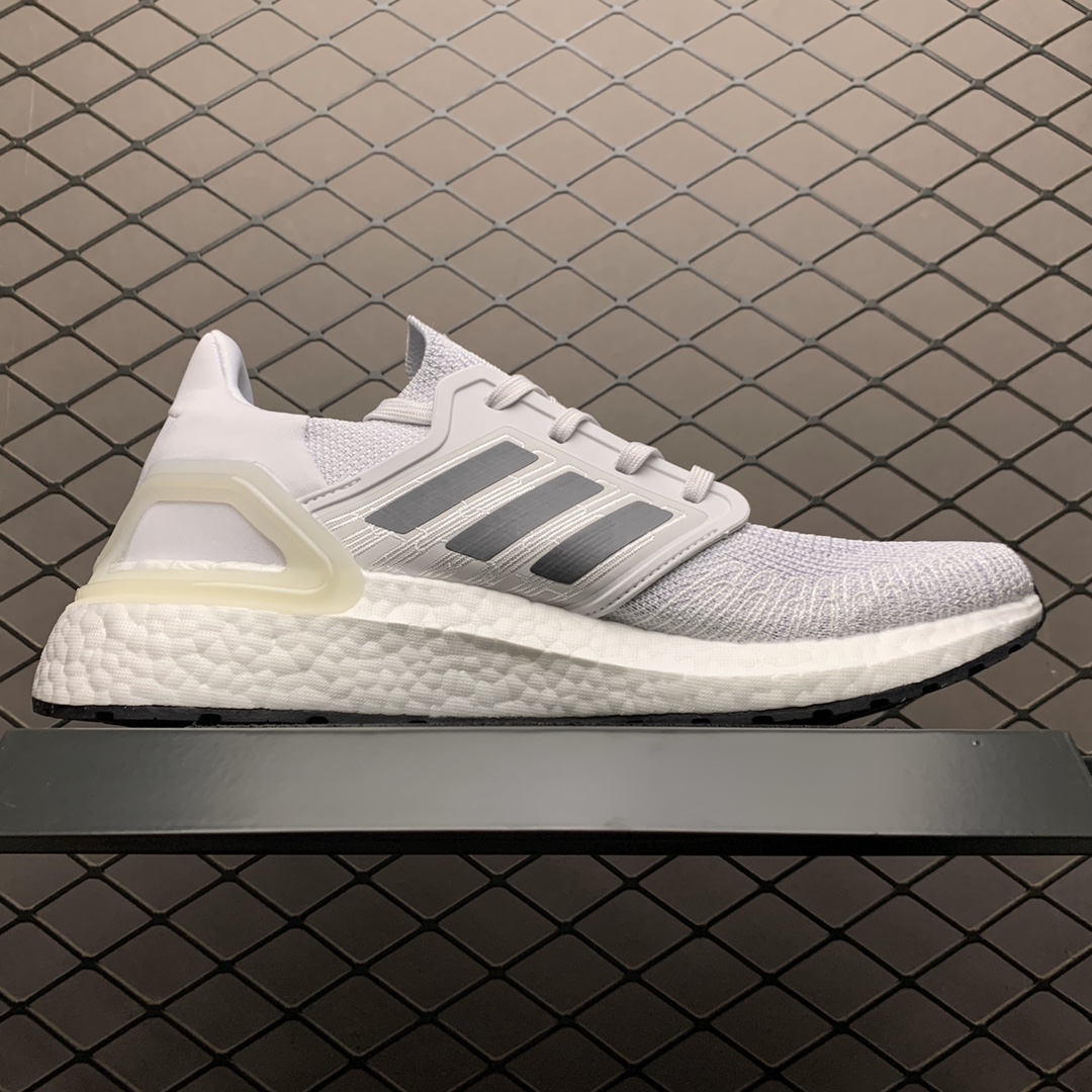 180 Adidas 阿迪达斯 Ultra Boost 20 超弹力爆米花中底 联名休闲跑步鞋 EG0694 超弹力缓震BOOST中底 带来非凡脚感