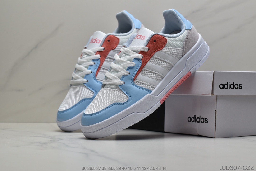 130 公司级 迪丽热巴,易烊千玺同款，Adidas 阿迪达斯生活 Neo ENTRAP追赶系列轻便休闲运动百搭板鞋官方货号FX3978 FX3977