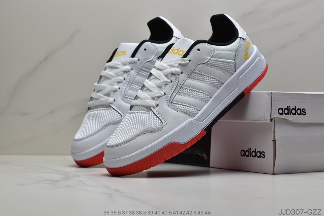 130 公司级 迪丽热巴,易烊千玺同款，Adidas 阿迪达斯生活 Neo ENTRAP追赶系列轻便休闲运动百搭板鞋官方货号FX3978 FX3977