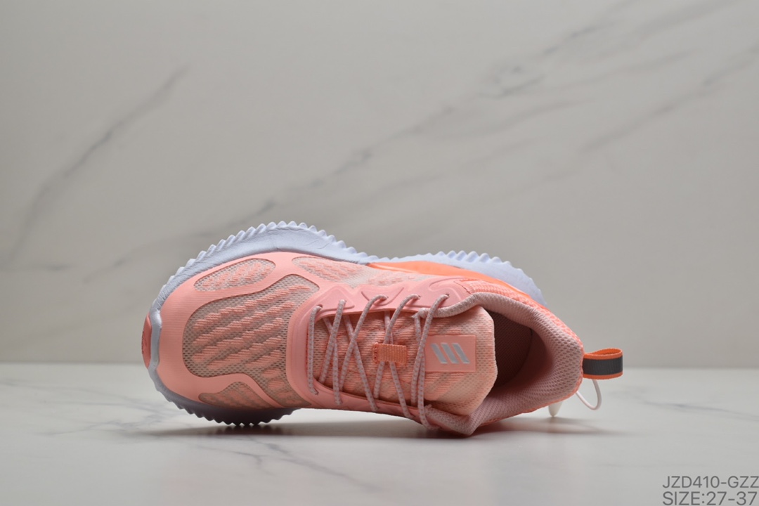 140 公司级儿童鞋AlphaBounce 阿尔法三代 Bouncetm中底与Forged Mesh 冰丝透气网面的结合 外加马牌大底尺码:27-37 ID:JZD410-GZZ