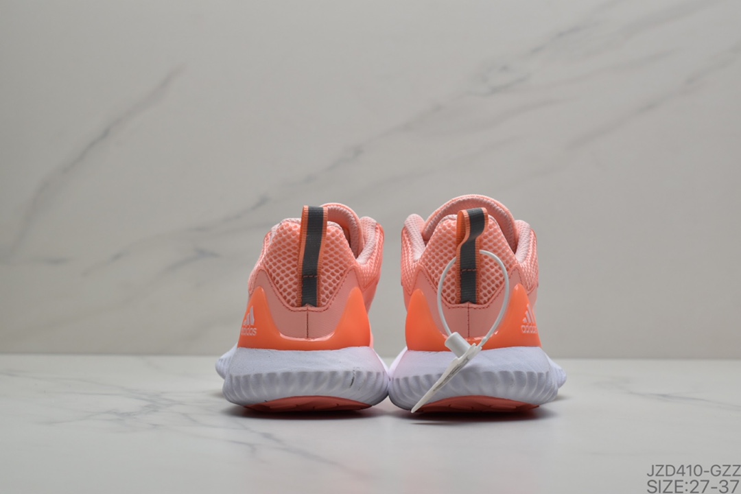 140 公司级儿童鞋AlphaBounce 阿尔法三代 Bouncetm中底与Forged Mesh 冰丝透气网面的结合 外加马牌大底尺码:27-37 ID:JZD410-GZZ