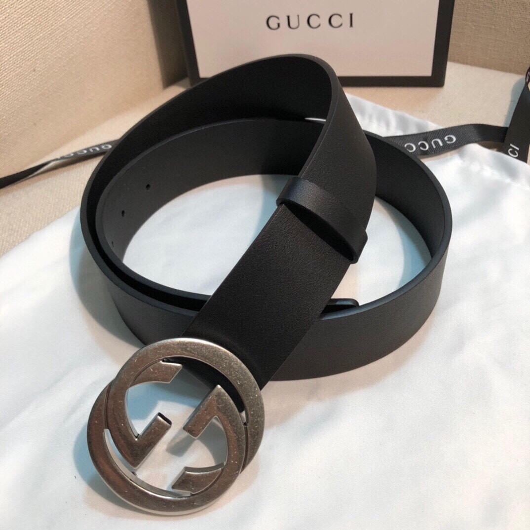 配全套包装盒GUCCI4.0cm宽专柜细节品质完美双面进口小牛皮gucci专用皮底高端品质