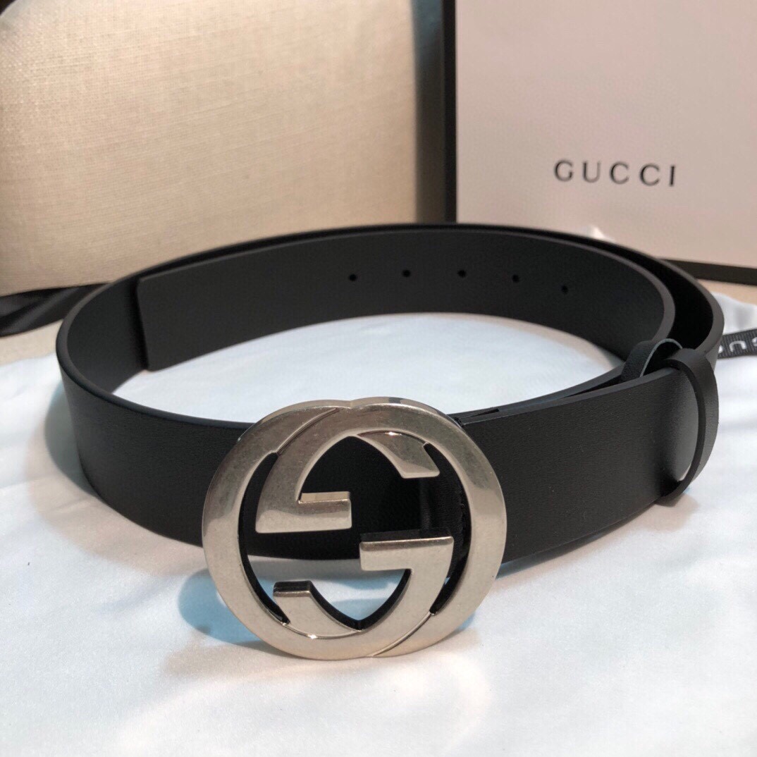 配全套包装盒GUCCI4.0cm宽专柜细节品质完美双面进口小牛皮gucci专用皮底高端品质