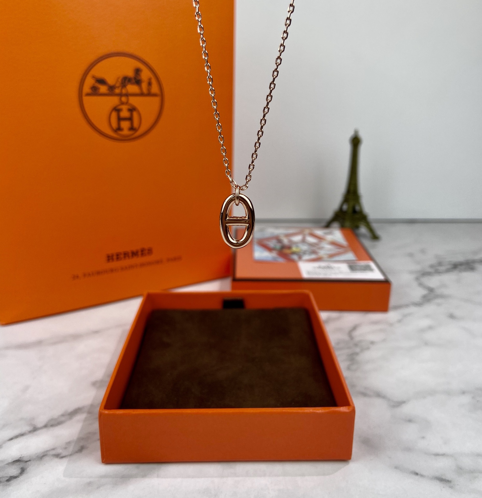 Hermès Haute Joaillerie Fine Jewelry Earrings Necklace Ring Ref.63590FA1 5