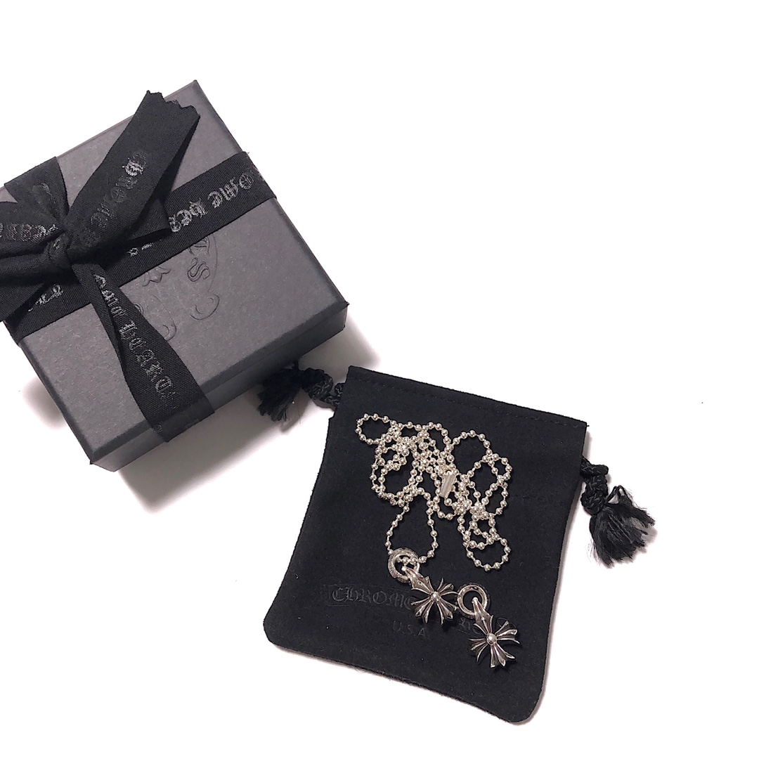 Chrome Hearts 新品上架Chrome hearts 克罗心短款十字架项链