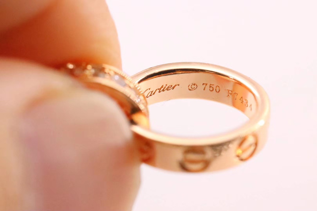Cartier 卡地亚 LOVE满钻螺丝双环 锁骨项链