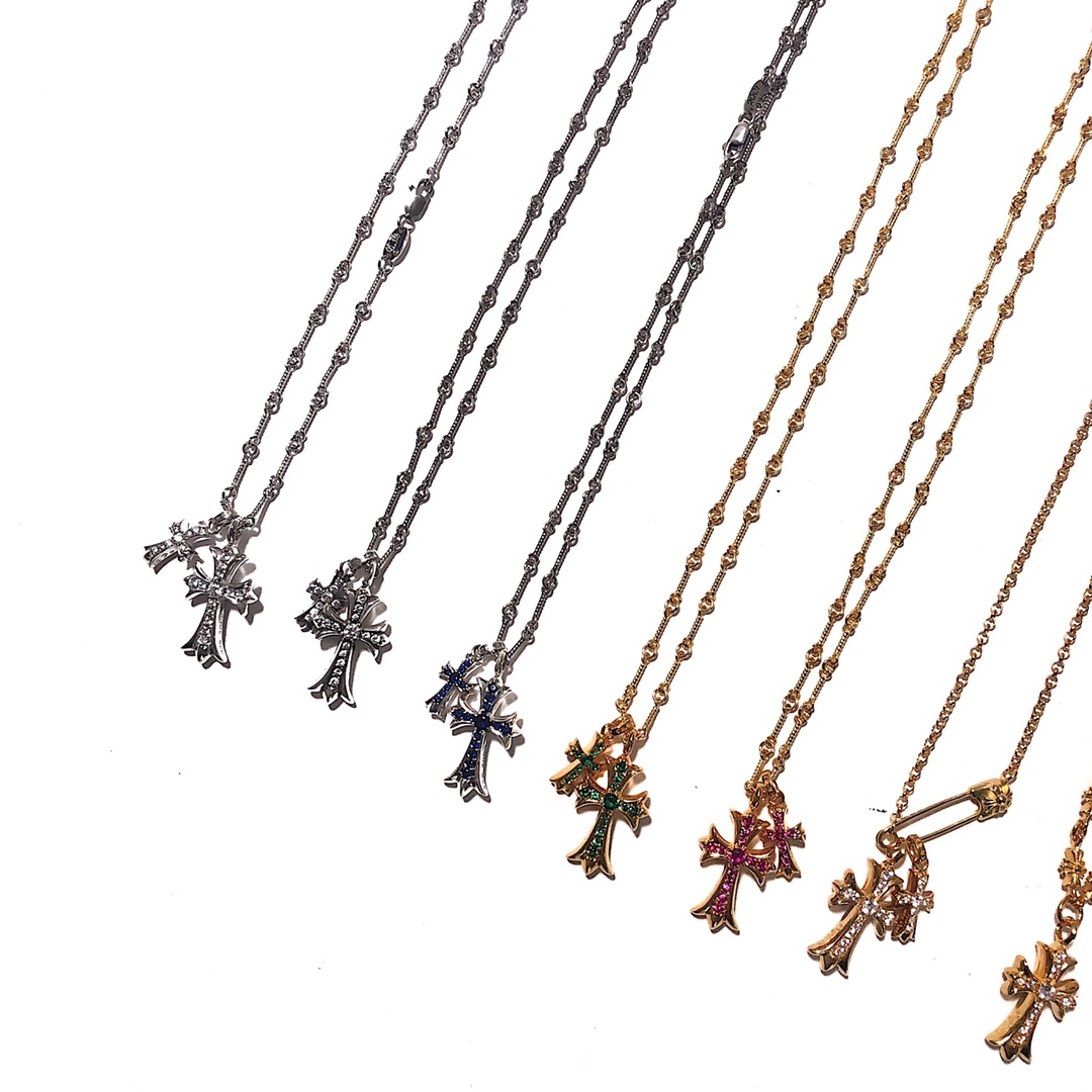 Chrome Hearts 𝗖𝗵𝗿𝗼𝗺𝗲 𝗛𝗲𝗮𝗿𝘁𝘀 克罗心全网最全双十字系列项链