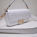 Fendi Bags Handbags White Lambskin Sheepskin