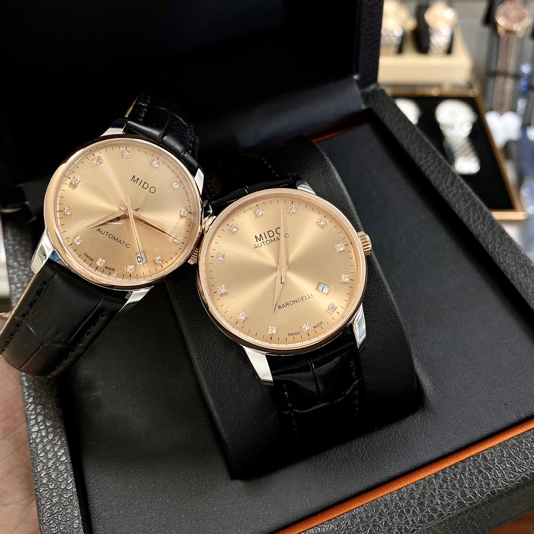 Luxury Couple Watches: Mido-Mido Belemselli Series, Top Quality Materials & Craftsmanship