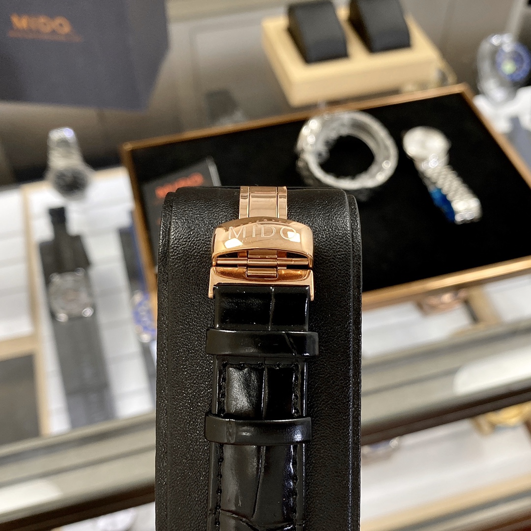 Mido Belemselli Series: Gold Steel Couple Watch, Automatic, Top Quality, Elegant Design - 图片 8