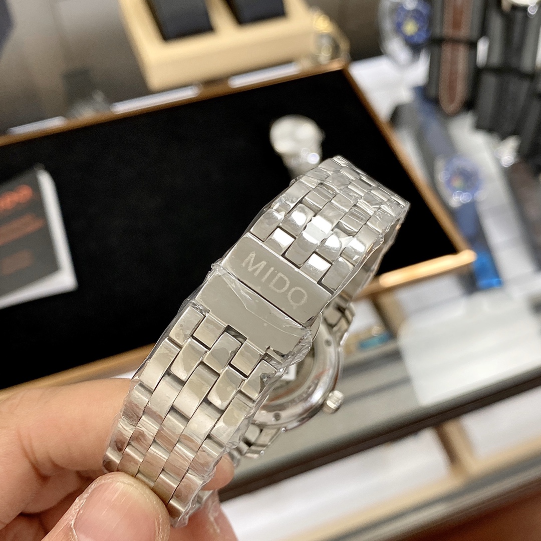 Mido Belemselli Series: Gold Steel Couple Watch, Automatic, Top Quality, Elegant Design - 图片 7