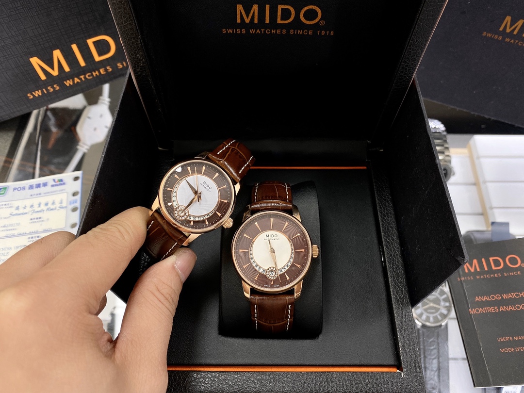 Mido Belemselli Series Couple Watch: Elegant Design, Top Quality, Full Automatic. - 图片 2