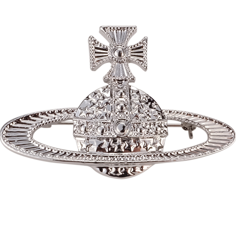 NO:103284,Queen Mother Citizens Saturn Brooch, Queen Mother Citizens, Brooch, Brooch, Broastpin19860909西太后无钻土星胸针,西太后胸针,brooch，breastpin,Jewelry