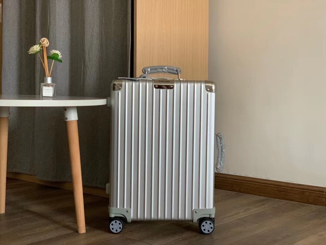 Nuevo modelo de tienda Rimowa 2020, asas de cuero de colores, etiqueta colgante correcta, asa telescópica con…