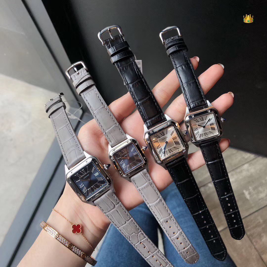 Cartier 卡地亚坦克系列女表，三种颜色