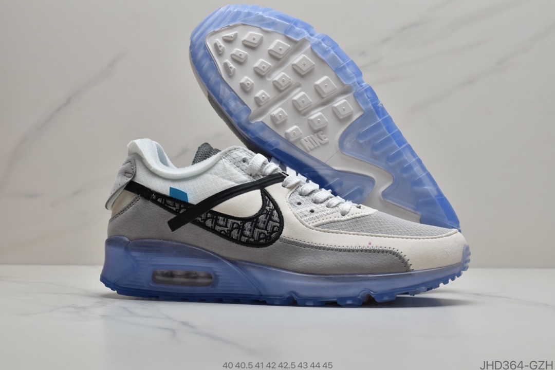 190 Dior x  Air Max 90 气垫联名 此款联名整体以灰白色调为主AA7293 300