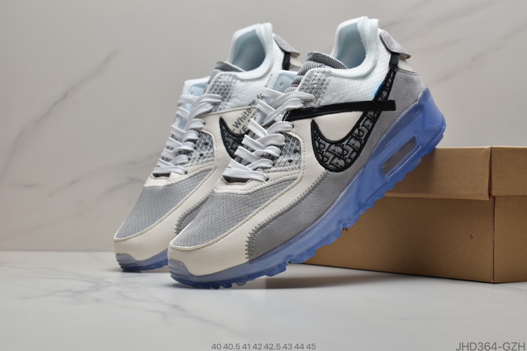 190 Dior x  Air Max 90 气垫联名 此款联名整体以灰白色调为主AA7293 300