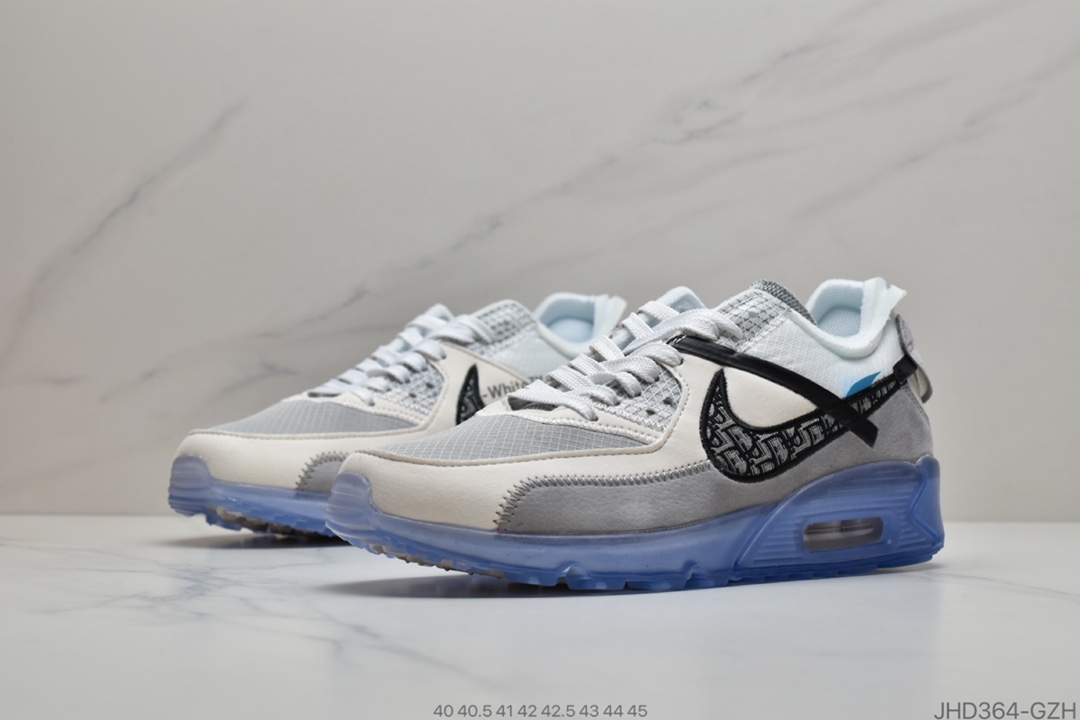 190 Dior x  Air Max 90 气垫联名 此款联名整体以灰白色调为主AA7293 300