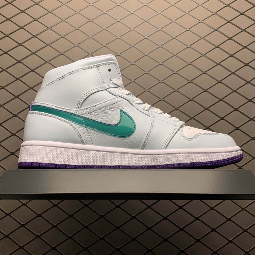 250 Air Jordan 1 Mid AJ1乔1中帮 鸳鸯勾子文化篮球鞋 CW5853-100