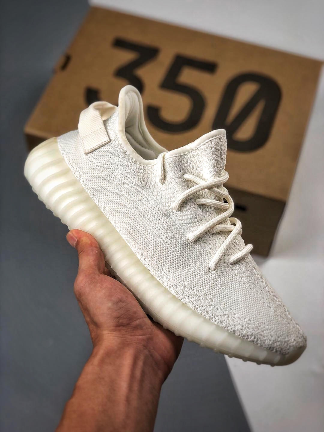 Apoyo contra reembolso muy recomendado, toca el punto más alto de relación calidad-precio‼ Yeezy 350V2 "Triple White" C…