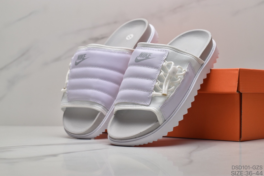90 耐克Nike Asuna Slide 20新款可调节夏季拖鞋 鞋面侧边加入独特的束绳结构