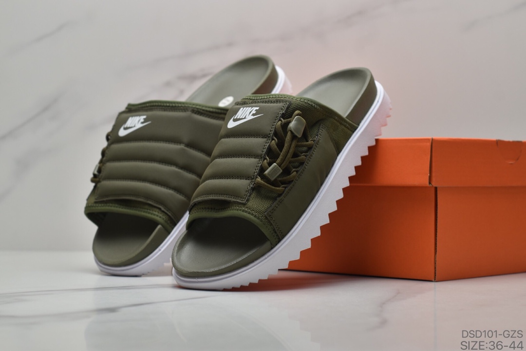 90 耐克Nike Asuna Slide 20新款可调节夏季拖鞋 鞋面侧边加入独特的束绳结构