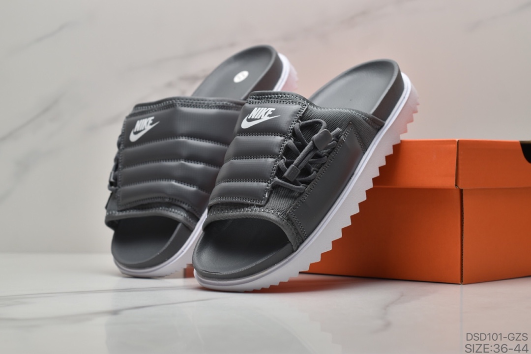 90 耐克Nike Asuna Slide 20新款可调节夏季拖鞋 鞋面侧边加入独特的束绳结构