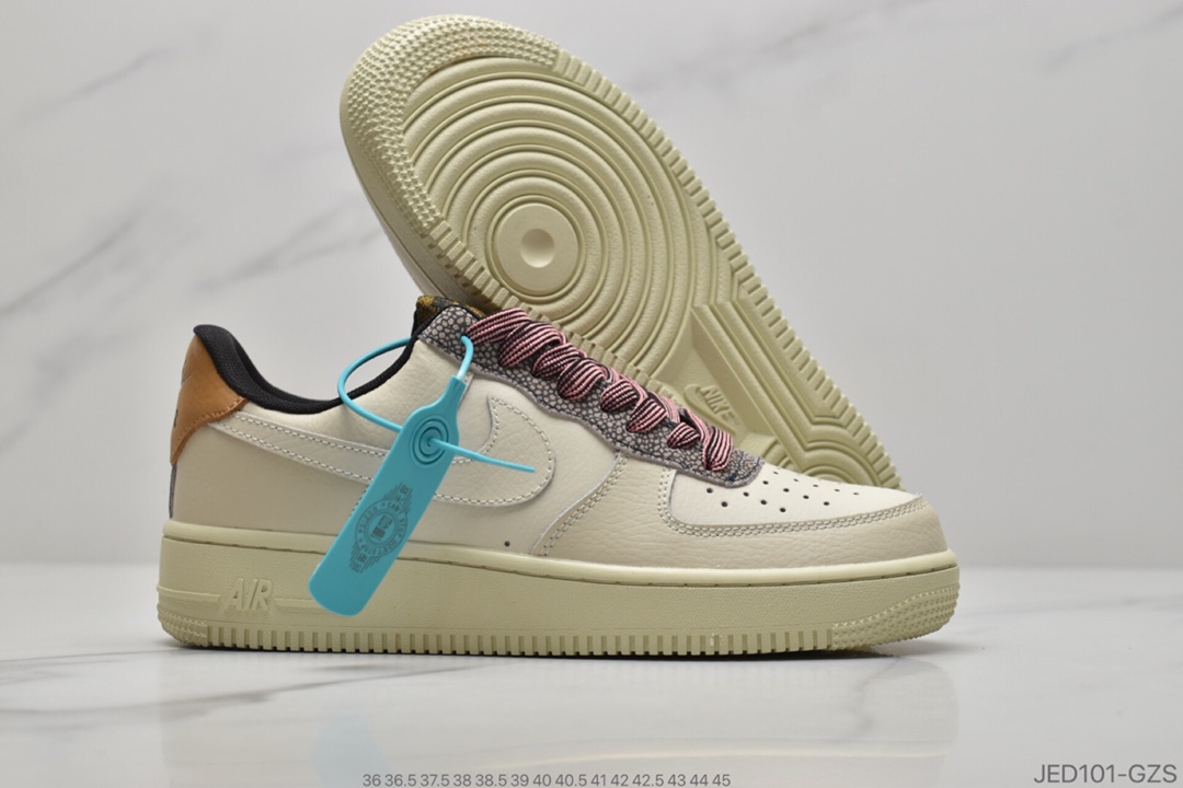150 公司级耐克Nike Air Force 1 '07 LV8 白色鹅卵石  官方货号CK4363-100