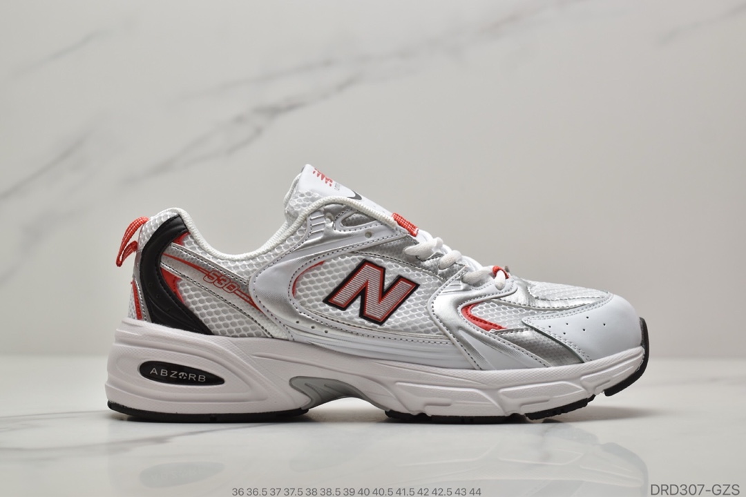 110 New Balance NB WR530 新百伦 皮面网面 透气舒适 时尚休闲复古老爹鞋运动跑步鞋 ID：DRD307-GZS