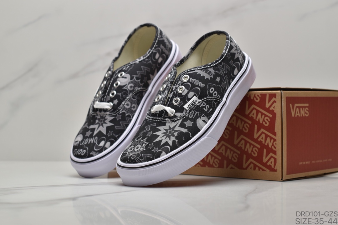110 VANS OLD SKOOL 万斯特别款系带卡通低帮帆布鞋