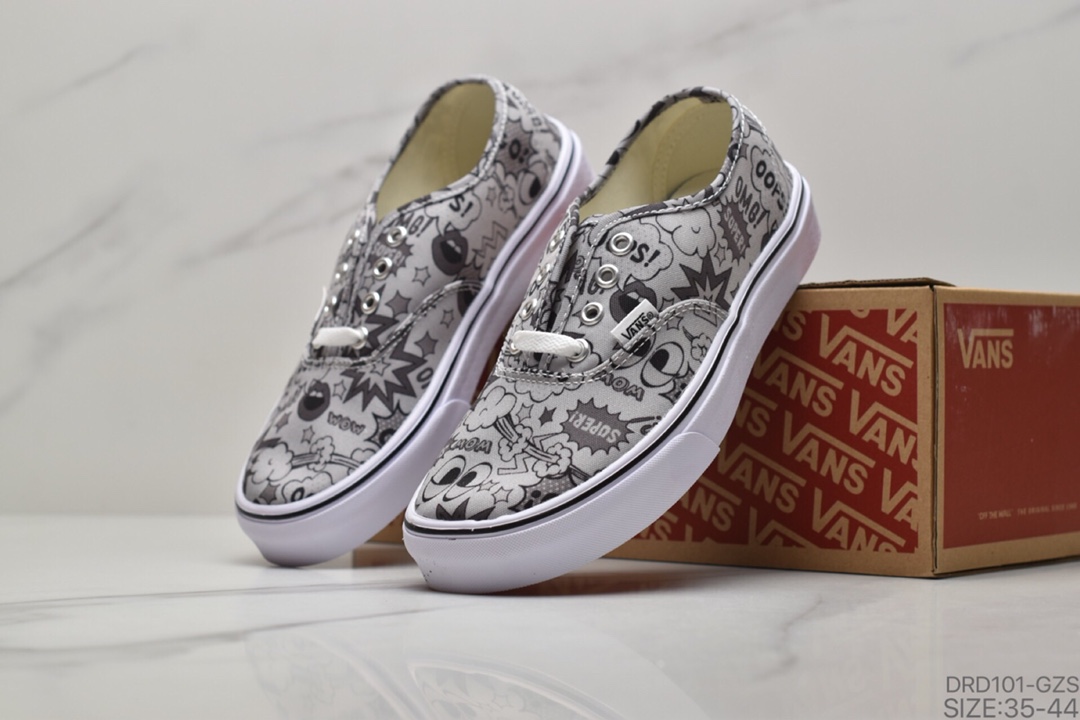 110 VANS OLD SKOOL 万斯特别款系带卡通低帮帆布鞋