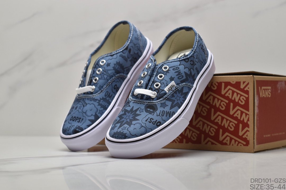 110 VANS OLD SKOOL 万斯特别款系带卡通低帮帆布鞋