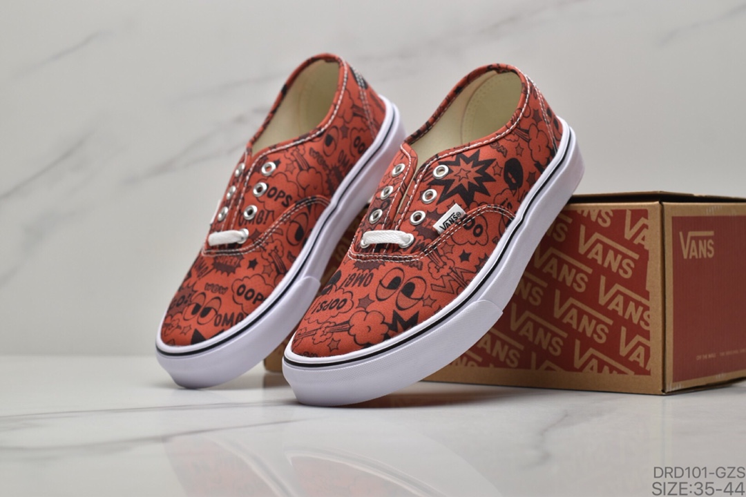 110 VANS OLD SKOOL 万斯特别款系带卡通低帮帆布鞋