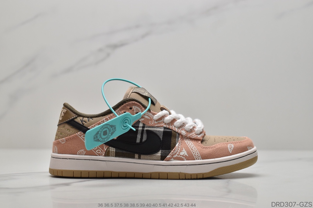 110 腰果花2.0 CI3833 300 /Travis ScottXNike SB Dunk Low Ts联名二代 低帮气垫滑板鞋