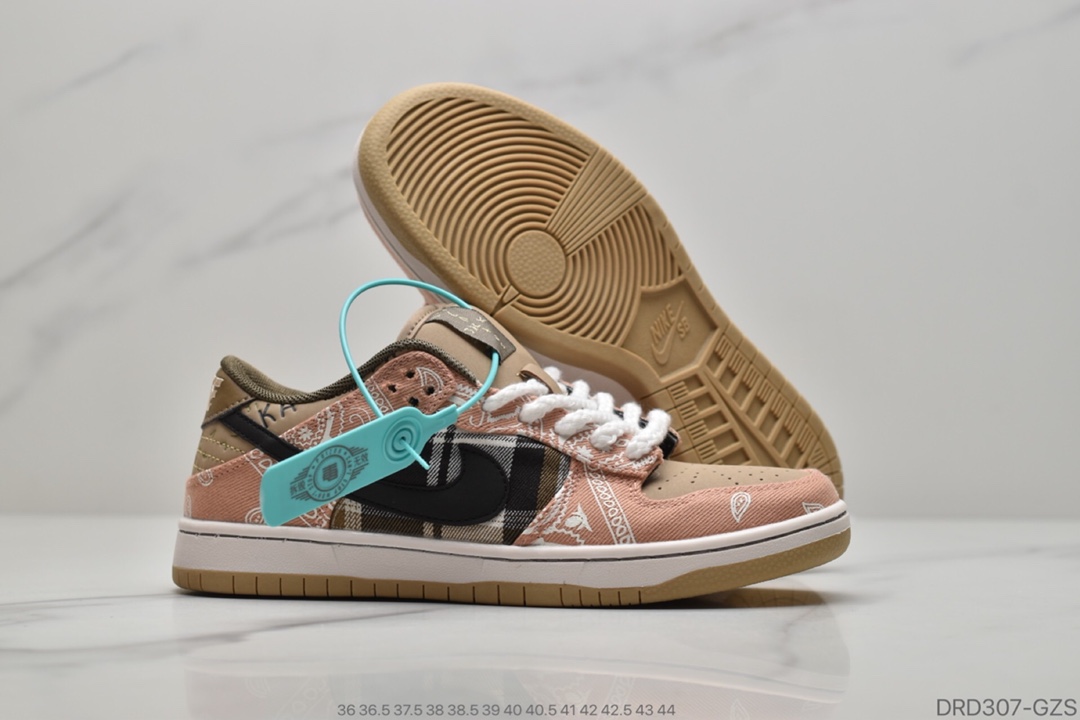 110 腰果花2.0 CI3833 300 /Travis ScottXNike SB Dunk Low Ts联名二代 低帮气垫滑板鞋