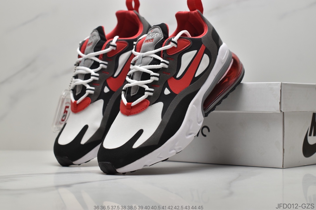 170 公司级耐克 Nike React Air Max 270 网纱系列 机能半气垫跑步鞋 Cl3866-002