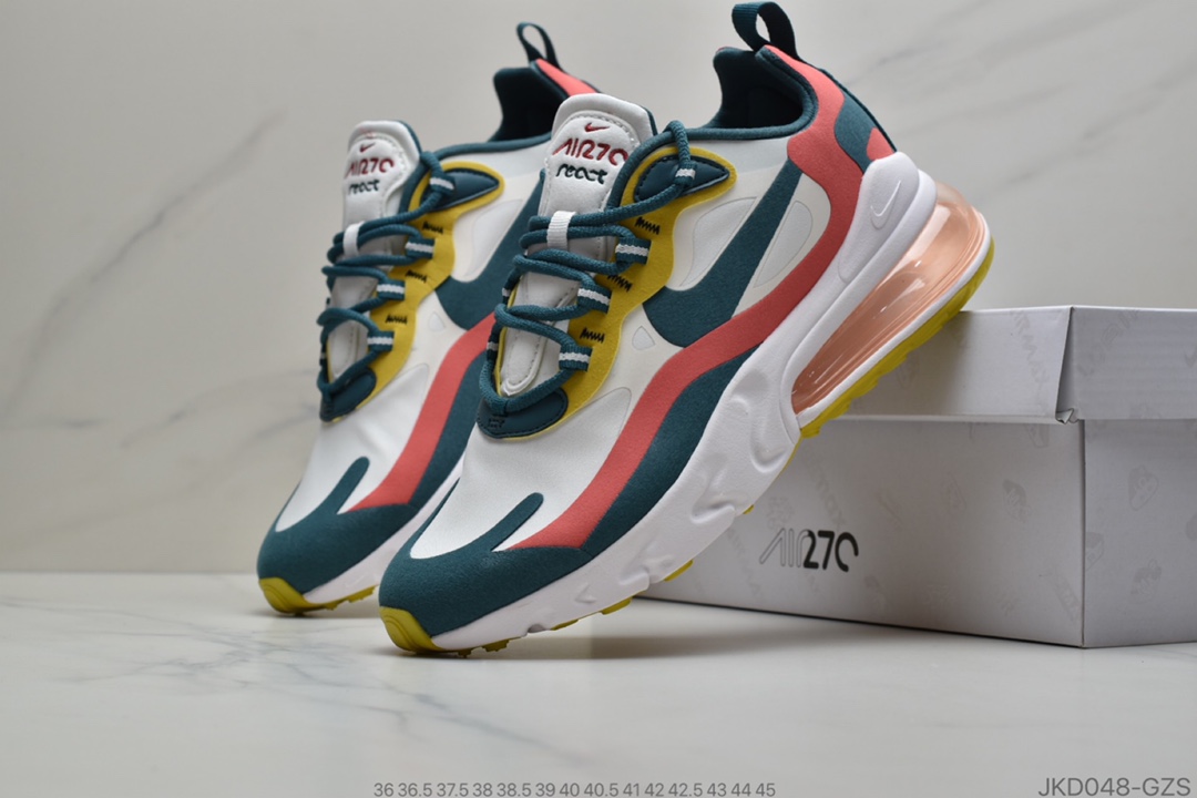 160 公司级Air Max 270 React  瑞亚赛车系列 CQ4805-071 S