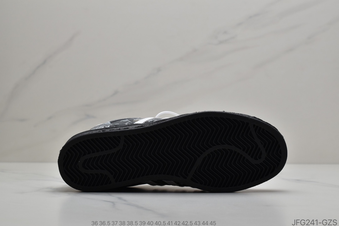 170 阿迪达斯Adidas Superstar50周年阿迪达斯adidas 陈奕迅代言炸街款 三叶草 Originals Superstar 3M满印Logo 贝壳头经典百搭休闲运动板鞋 FV2820