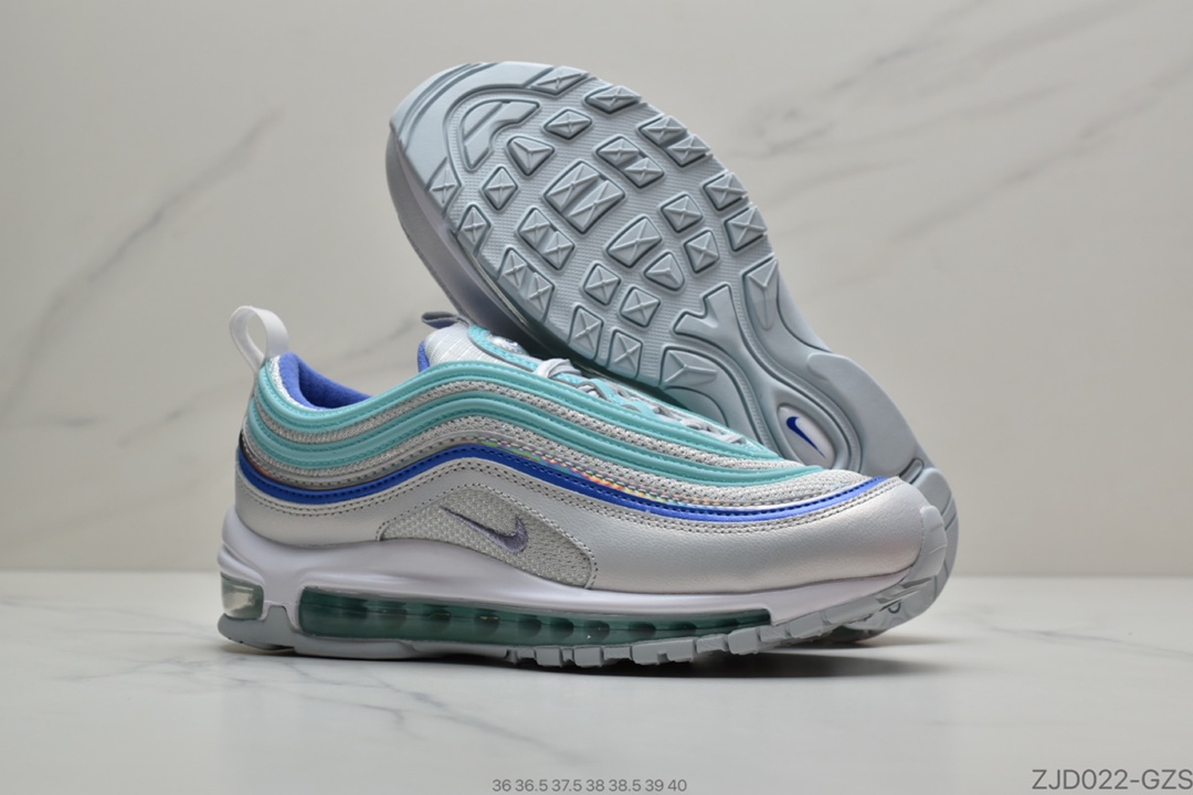 240 公司级Nike Air Max 97 SE Casual女子全掌气垫跑步鞋  “水湖蓝”CT1965-400