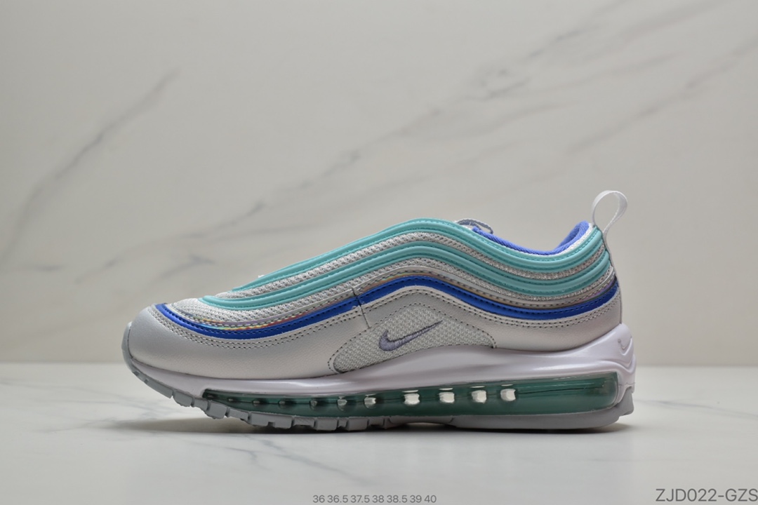 240 公司级Nike Air Max 97 SE Casual女子全掌气垫跑步鞋  “水湖蓝”CT1965-400